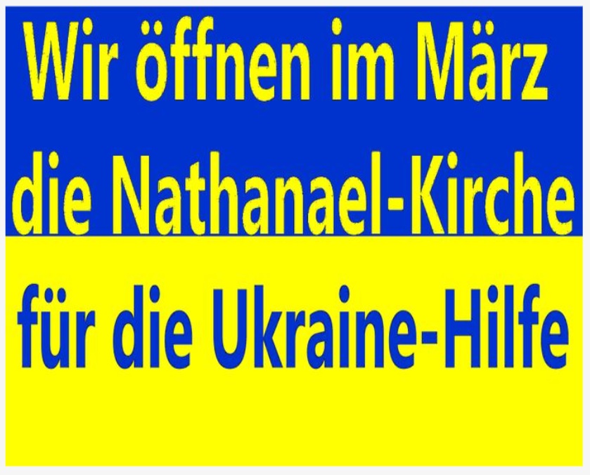 Ukraine-Hilfe Berlin, Sammelstelle Nathanael-Kirche